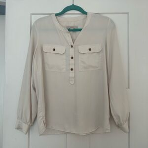 LOFT blouse shirt work top dress top dressy top